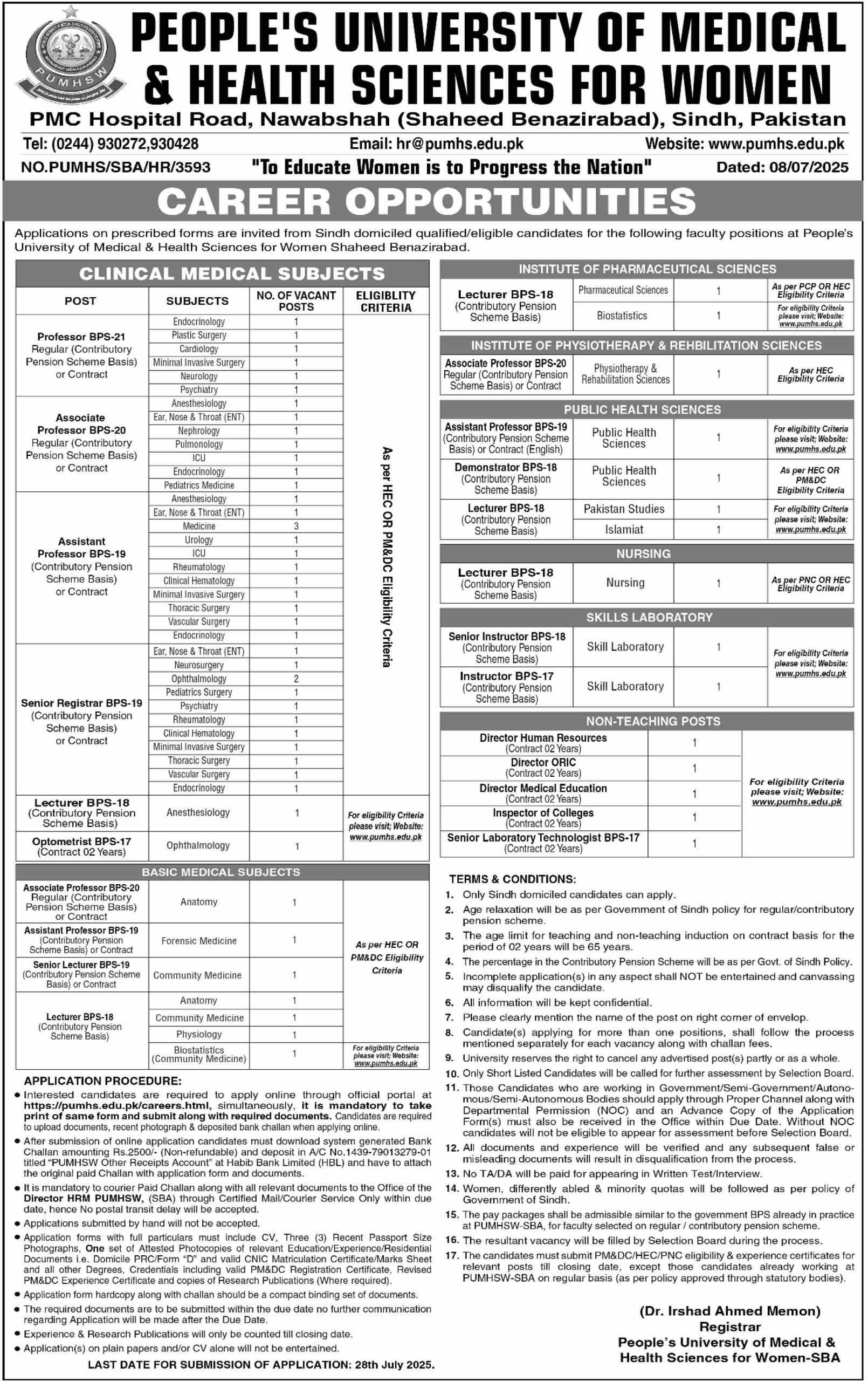 People's University of Medical & Health Sciences for Women